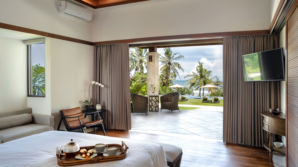Villa Kailasha - pool view from bedroom
